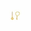 Pearl & Shell Micro Hoop Earrings