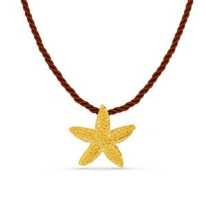 Starfish Twisted Cord Necklace