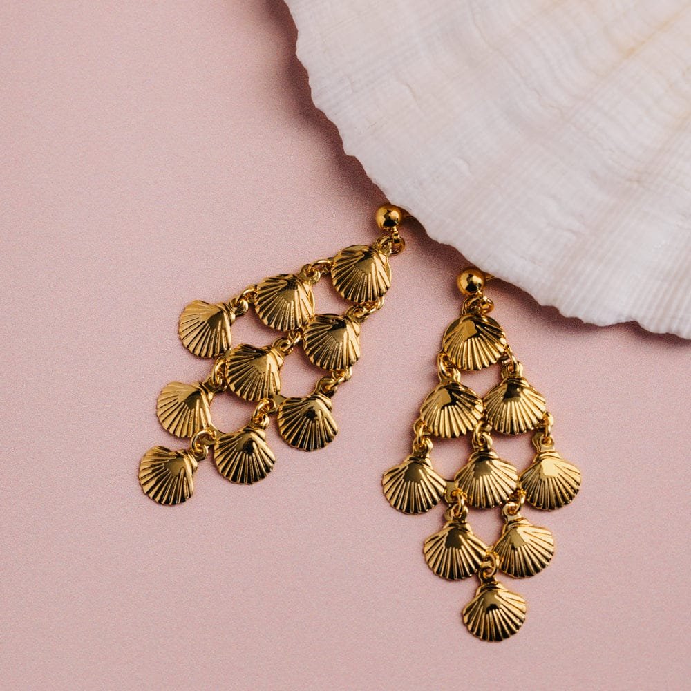 Shell Chandelier Earrings - Image 2